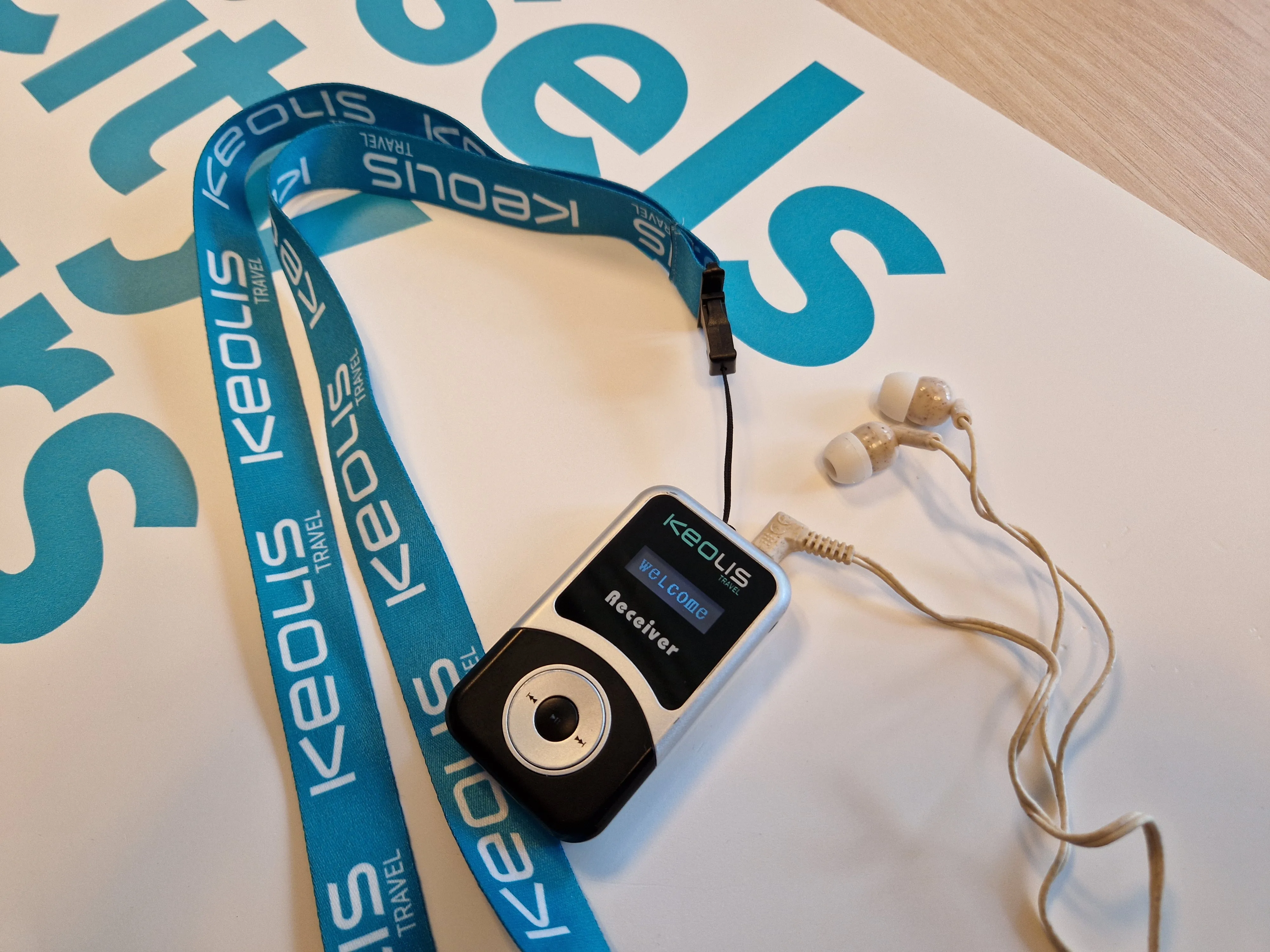 High quality earphones provided on tours